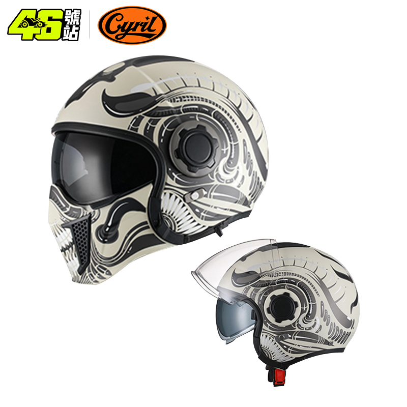 Modular Flip Up Motorcycle Helmet Dot Approved - Modulaire Motorhelm Full Face Helm Open
