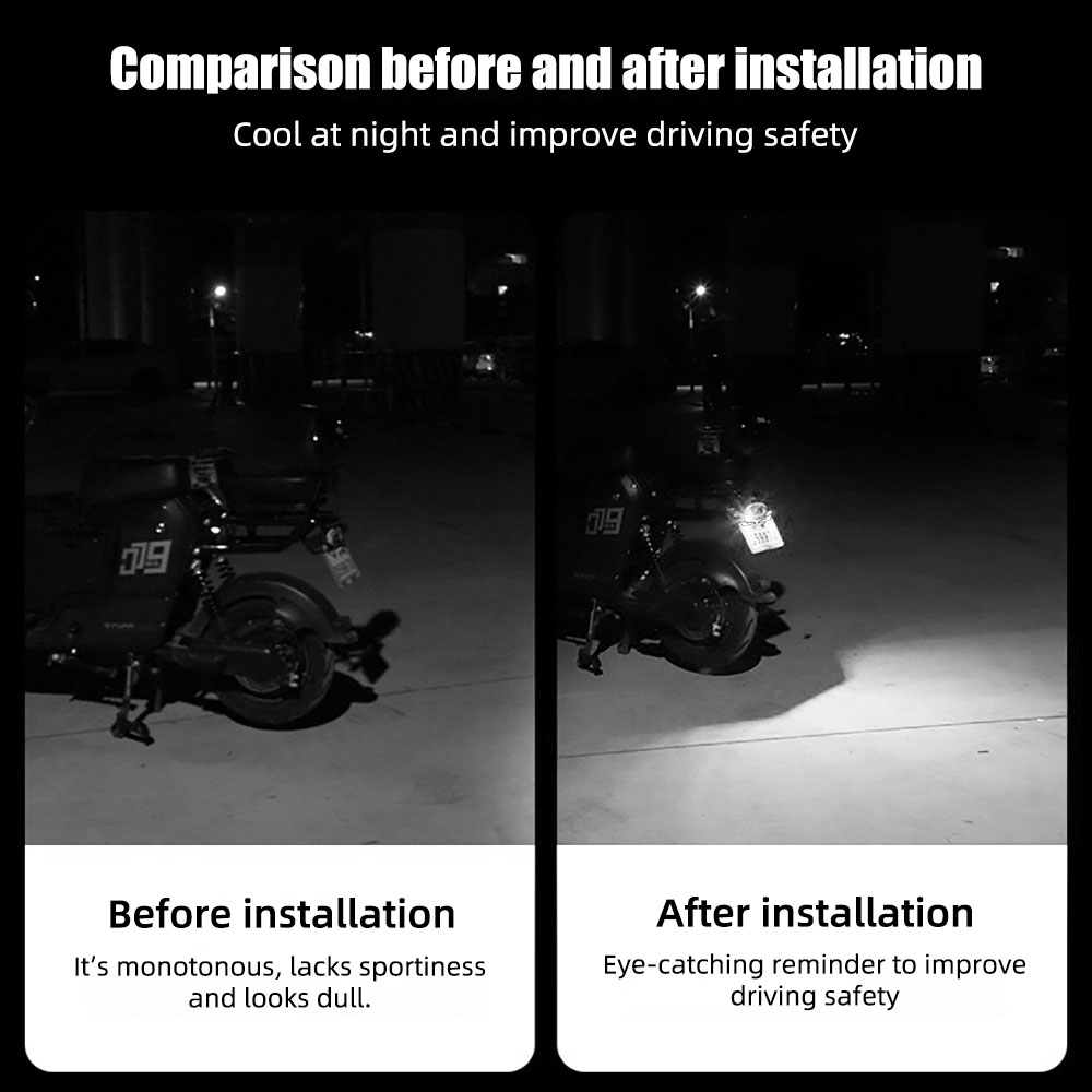 2 stuks LED Devil's Eye kentek - Universal Motorcycle Led Headlight Projector recensie en prijs