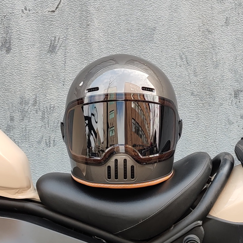 ORZ CE DOT goedgekeurde retro  - Full Face Motorcycle Helmet With Bluetooth recensie en prijs