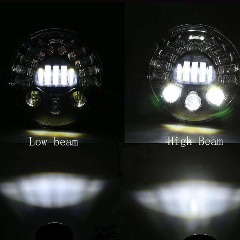 7 inch adaptieve ronde motorfi - Universal Motorcycle Led Headlight Projector recensie en prijs